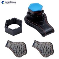 Nobeljiaoo 1 Kẹp Phấn Tắt Tiếng Ren Da Bò Được Sử Dụng Với Từ Phấn Hộp Bảo Quản Phụ Kiện Bida O2Z2