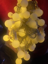 NOEL Dây Đèn Led Bi Đục Vàng Nắng Dây Trắng 10M SP012000 (Dây)