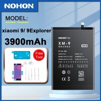 Nohon Xiaomi 94000mAh Dung lượng cao 4000mAh BM3L Pin cho Xiaomi 9 MI9 Bateria Pin điện thoại thay thế với các công cụ miễn phí MI9 4000mAh