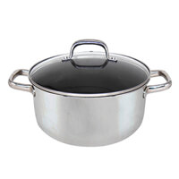 Nồi 20cm BlackCube inox 3 lớp nắp kính chống dính KIMS COOK