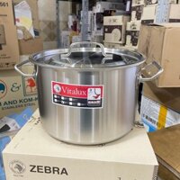 Nồi 3 đáy inox 304 Zebra Vitalux Thái Lan 26cm - 171345