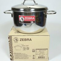 Nồi 3 đáy Zebra inox Thái Lan 20cm 3,5 lít sử dụng cho các loại bếp 162287