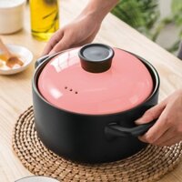 Nồi 4.5 Lít Gia Đình nắp Hồng Basic cực xinh nhiệt cao, chống nổ, dày dặn, hầm thịt kho tàu cá