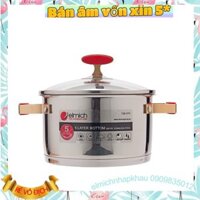 NỒI 5 ĐÁY INOX 304 VUNG KÍNH SIZE 18CM,20CM,22CM,24CM EL5267 / EL5268 / EL5269 / EL5270 - 2355267 / 2355268 /69/ 2355270