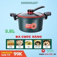 Nồi áp suất asanzo Nồi áp suất đa năng mini Totipotent pot 3.5l đường kính 24cm tương thích mọi loại bếp