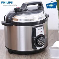 Nồi áp suất cao cấp Philips 5L HD2103 (Inox) 14 chế độ nấu  công suất 900W Bảo hành 2 năm