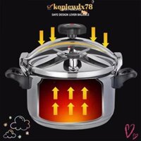 Nồi áp suất cao KOPIEWDX78, Nồi khí nhôm dung tích lớn, Nồi đựng nước sốt đa chức năng không tráng 2,5-11L -Proof