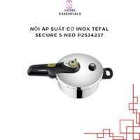 Nồi Áp Suất Cơ Inox Tefal Secure 5 Neo P2534237, Dung tích 4 lít,  6 Lít Nấu Siêu Nhanh, Dùng Được Bếp Từ