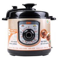 Nồi Áp Suất COMET CM6156- 6 LÍT  CHÍNH HÃNG vỏ ngoài bằng Hợp Kim Nhôm cao cấp và lòng nồi được phủ lớp chống dính