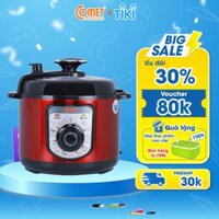 Nồi Áp Suất Comet CM6156R 6.0 Lít - Đỏ - Hàng Chính Hãng