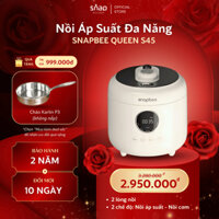 Nồi Áp Suất Đa Chức Năng SNAPBEE Queen S45, 2 Lòng Nồi, Công Nghệ Nấu Chậm Hiện Đại [Snap Kitchen]