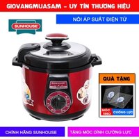 Nồi áp suất đa năng 5l Sunhouse SHD1552 HÀNG MỚI 100% + TẶNG COMBO 5 MÓC DÁN CƯỜNG LỰC