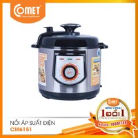 Nồi áp suất đa năng COMET - CM6151- 6.0L - Lòng nồi chống dính - Bảo hành 12 tháng