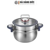Nồi áp suất đa năng đáy từ kèm xửng hấp Lock&King 26cm