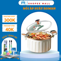 Nồi Áp Suất Đa Năng Roman Holiday Dung Tích 10L Tráng Men Chống Dính Cao Cấp Hầm Xương Thịt Nấu Canh Cho Mọi Loại Bếp