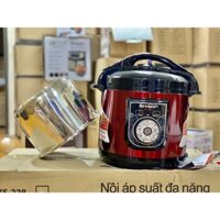 Nồi áp suất đa năng Sharp -180S Lòng Inox 6L đỏ