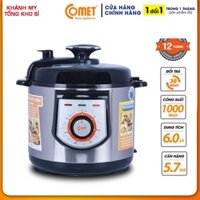 Nồi Áp suất điện 6L Comet CM6151 - Hàng Chính Hãng