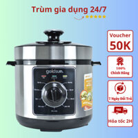 Nồi áp suất điện 6l Goldsun GPC5501 9 chế độ hầm nấu đa năng công suất 1000w bảo hành 12 tháng