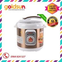 Nồi áp suất điện 6L, Goldsun EP-GHP60G- Nắp nhựa cách nhiệt, lòng nồi chống dính cao cấp