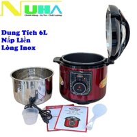 Nồi áp suất điện 6l nắp liền, lòng inox ladomax ha7866i, công suất 1000w, bảo hành chính hãng 12 tháng