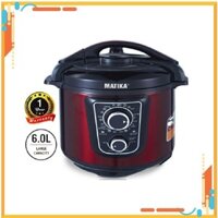 NỒI ÁP SUẤT ĐIỆN CÓ ĐIỀU CHỈNH ÁP MATIKA MTK-9262 6.0 LÍT CHÍNH HÃNG