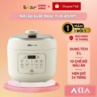 Nồi áp suất điện đa năng BEAR YLB-C40U5 màu trắng , dung tích 4L - 1000W bảo hành 12 tháng
