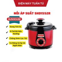 Nồi ap suất điện đa năng cao cấp SUNHOUSE SHD1552 900W Dung Tích 5 Lít - Bảo Hành 24 Tháng