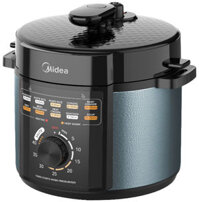 Nồi áp suất điện đa năng Midea MPM50010AMG – Dung tích 5 Lít, công suất 1000W, 10 món trong 1 núm vặn, lòng nồi chống dính – Hàng chính hãng