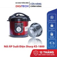 Nồi Áp Suất Điện Đa Năng Sharp KS-1800 Lòng Inox - Bảo hành 12 tháng