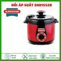 Nồi áp suất điện đa năng SUNHOUSE 5lit SHD1550, Nồi áp suất điện Sunhouse SHD1552 - Hàng chính hãng - SHD1552 đỏ