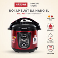 Nồi áp suất điện đa năng HASUKA HSK-985 dung tích 6L, công suất 1000W