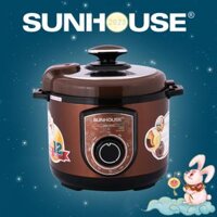 Nồi Áp Suất Điện Đa Năng Sunhouse SH1550 5 Lít - Nâu - Hàng chính hãng