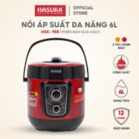 Nồi áp suất điện đa năng HASUKA HSK-988 dung tích 6L, công suất 1000w