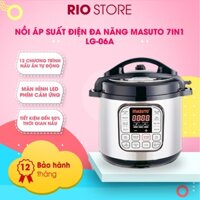 Nồi áp suất điện đa năng Masuto 7in1 công nghệ Nhật Bản - Màn hình điều khiển Tiếng Việt - Dung tích 6 lít - LG-06A