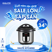Nồi áp suất điện Kalite KPC6088 dung tích 6L công suất 950W 12 chế độ ninh hầm, nấu cơm... - Bảo hành 12 tháng