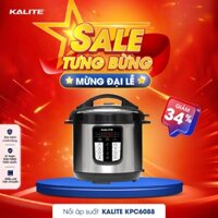 Nồi áp suất điện Kalite KPC6088 dung tích 6L công suất 950W 12 chế độ ninh hầm, nấu cơm... - Bảo hành 12 tháng