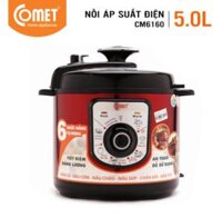 Nồi áp suất điện nắp rời 5L Comet CM6160 GIAO MÀU NGẪU NHIÊN - Hàng chính hãng