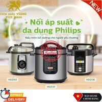 Nồi áp suất điện Philips HD2103 HD2136 HD2137 - Hàng chính hãng (Bảo hành 2 năm toàn quốc)