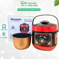 Nồi Áp suất Điện SHARP KS-132- Dung Tích 3.2L, Thiết kế nhỏ gọn, Siêu Tiết Kiệm Điện - TUIDO SHOP