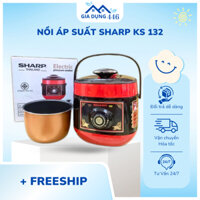 Nồi Áp suất Điện SHARP KS-132- Dung Tích 3.2L, Thiết kế nhỏ gọn, Siêu Tiết Kiệm Điện - TUIDO SHOP