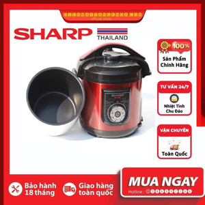 Nồi áp suất điện cơ Sharp KS-1800 - 6 lít