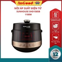 Nồi áp suất điện Sunhouse Mama SHD1586B, 2 lồng nồi dung tích 5L hầm nhừ thức ăn nhanh chóng