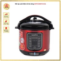 Nồi áp suất điện tử đa năng SATO 6AS013 6.0L, đa chức năng Lòng nồi bằng hợp kim nhôm–[FREESHIP] Gia dụng thông minh PC5