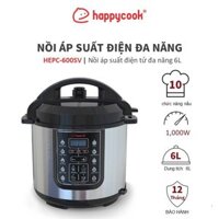 Nồi áp suất điện tử Happy Cook 6L HEPC-600SV- Hàng Chính Hãng