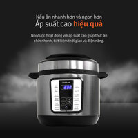 Nồi áp suất điện tử Lock&Lock EJP666SLV 6 Lít - Hàng chính hãng