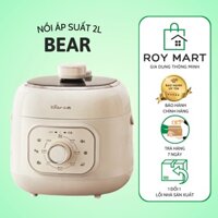 Nồi Áp Suất Điện Tử Mini BEAR YLB-A20U1 Dung Tích 2L Màu Trắng (Nấu Cháo , Ninh Hầm, Nấu Cơm ...)