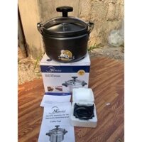 Nồi áp suất đun Bếp từ, Bếp gas NK Media (nồi đen)4L-5L-7L Màu Đen, Bảo Hành 12 Tháng