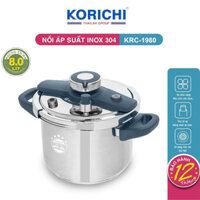 Nồi áp suất Inox 304 Korichi Thái Lan dung tích 8L KRC-1980
