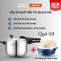 Nồi áp suất inox bếp từ Supor Blue Eye hiển thị áp suất YW20S1/4L/20CM hàng chính hãng bảo hành 12 tháng