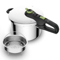 Nồi áp suất Inox cao cấp Tefal Secure Trendy có khay hấp, 6L P2580702